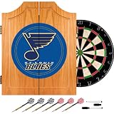 NHL St. Louis Blues Dart Cabinet includes Darts and Board