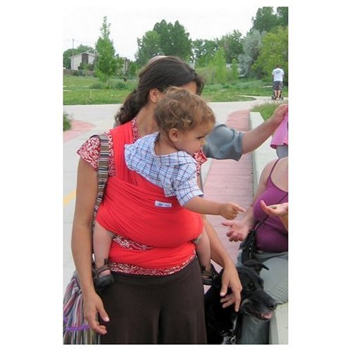 Sleepy Wrap Classic Wrap Baby Carrier, Red, 0-18 Months
