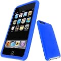 igadgitz Silikon H�lle Etui Case Schutzh�lle Tasche in Blau f�r Apple iPod Touch 2G 2. Gen & 3G 3. Gen Generation 8gb, 16gb, 32gb & 64gb + Display Schutzfolie