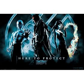 Hellboy Movie (Here to Protect, Group) Poster Print - 24x36