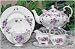 Elizabeth Grey Violets Bone China Tea Set by Heirloom