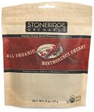 Stoneridge Orchards Organic Whole Dried Montmorency Cherries, 4-Ounce Pouches (Pack of 5)