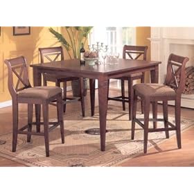 Cappuccino Finish Bar Height Table by 