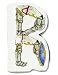 Knights & Dragons Wooden Letter - R