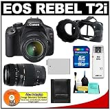 Canon EOS Rebel T2i 18.0MP Digital SLR Camera & EF-S 18-55mm IS & Tamron 70-300mm Zoom Lens with 16GB Card + Battery + Camera Armor Case + Accessory Kit