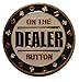 On The Dealer Button Hand Painted Poker Card Guard Cover Protector Marker Holder. Buy 2 & Get Another 1 For Free