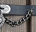 Gothic Style Faux Leather Collar Choker Necklace with Heart Lock Dangle Pendant