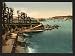Beach and Ile de Tristan, Douarnenez, France wall sized print (photochrom) photochrome , 14x18 Image