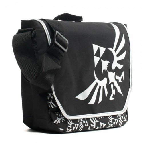 LEGEND OF ZELDA Triforce Symbol Black & White Messenger BAG