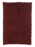 NuLoom Standard Shag Greek Flokati 3 Foot x 5 Foot Wool Area Rug, Ruby Red