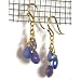 Jewelry : 14K Gold Sapphire Briolette Earrings, MADE IN AMERICA