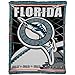 Florida Marlins Jacquard Woven Blanket Throw