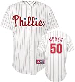 Jamie Moyer Jersey: Adult 2010 Majestic Home Pinstripe Replica #50 Philadelphia Phillies Jersey