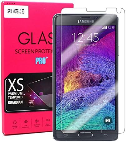 igloon(TM) Samsung Galaxy Note 4 Tempered Glass Screen Protector, Premium Shatter Proof Crystalline Tempered Glass Screen Protection for Samsung Galaxy Note 4, 9 H Hardness, 0.3mm Thickness,Made From Real Glass, Shatterproof, High Definition Clear Tempered Glass, Oleophobic Coating, Fast Deliver Guarantee(Fulfilled by Amazon,Normally can receive in 3 days) - (For Samsung Galaxy Note 4)
