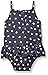 Calvin Klein Baby-Girls Printed Knit Denim Sunsuit with Headband