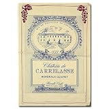 French Wine Label Kitchen Towel - Chateau Carrelasse - 1999