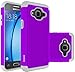 OEAGO Samsung Galaxy J3 6 (2016) Case, Galaxy J3 V J3V Case, Galaxy Sky Case, Galaxy Amp Prime Case, Galaxy Express Prime Case, Galaxy Sol Case, Shock-Absorption Dual Layer Protective Cover - Violet