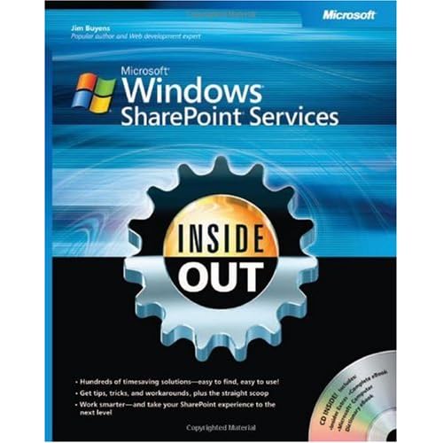 Microsoft Windows SharePoint Services Inside Out 