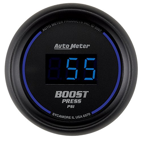 AUTO METER6970 Cobalt Digital Boost Gauge,2.3125 in.