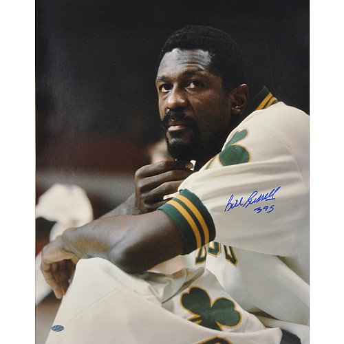Mounted Memories Boston Celtics Bill Russell Autographed 16X20 Photo