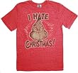 Junk Food Grinch I Hate Christmas Washed Red T-shirt Tee