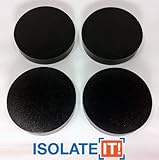 Isolate It: Sorbothane Vibration Isolation Circular Disc Pad .5" (1.27cm) Thick x 2.5" (6.35cm) Dia. 70 Duro - 4 Pack