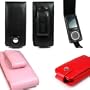 PCMICROSTORE Brand Microsoft Zune 4gb 8gb Premium Leather Flip Case with Rotating Belt Clip - Bundle with LCD Screen Shield Protector - 5 Color Choices
