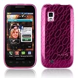 Hot Pink Chain Transparent Flexi Gel Skin Case for Samsung Fascinate i500 / ....