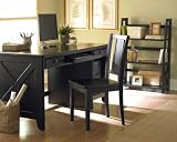 Black finished Computer Desk with chair