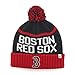 MLB Boston Red Sox '47 Linesman Cuff Knit Hat with Pom, One Size Fits Most, Navy