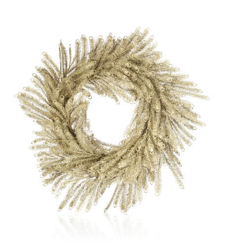 Gold Peacock Wreath