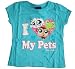Girls Littlest Pet Shop I Love My Pets T Shirt