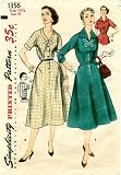 Simplicity 1356 Sewing Pattern Misses One-Piece Dress Size 16 1/2