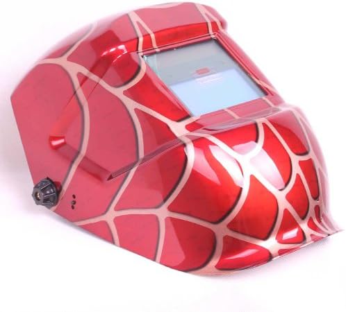 New Red Spider-Man Hood Welding Helmet Auto Darkening Mig Tig Arc Mask MZ0021