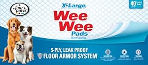 Four Paws Wee-Wee Pads, Extra Large, 40-Pack