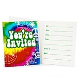 Tie Dye Fun Invitations (8 count)
