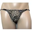 Groovin' Adjustable Mesh G-String Brief - Zebra