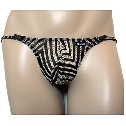 Groovin' Adjustable Mesh G-String Brief - Zebra