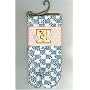 Cherry Blossoms Tabi Fashion Midcalf Socks 7 Inch Cuff, Blue