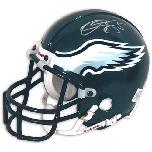 Mounted Memories Philadelphia Eagles Donovan McNabb Signed Mini Helmet