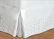 Vienna Embroidered Eyelet Bedskirt Twin - 18'' DROP - WHITE