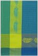 Waffle Weave 100% Cotton Mallard Aqua Blue Dishtowel 18" X 28" Set / 6