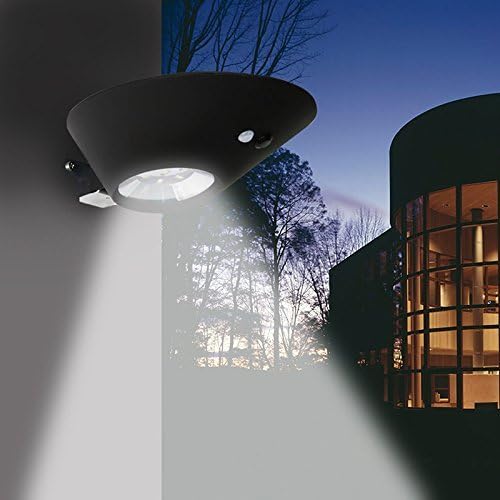 SMALI Outdoor Bright LED Solar Wall Lights Motion Sensor Light Three in one Lighting Modes IP65 Waterproof with 4400mAh Solar Powered for Patio,Deck,Yard,Garden,Driveway, Stairs etc