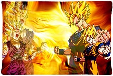 Goku & Gohan - Dragon Ball Z Custom Diy Image Pillowcase Rectangle Pillow Cases Standard Size 20X30 inches New