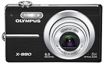 Olympus X-880 Digitalkamera (8 Megapixel, 5-fach opt. Zoom, 2,7" Display, Bildstabilisator) schwarz