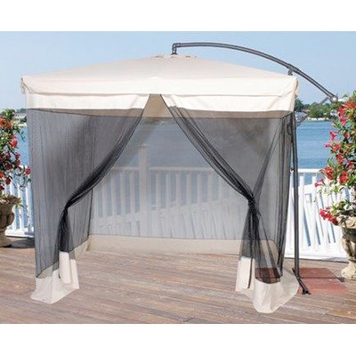 8.5' Square Cantilever Umbrella with Net