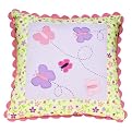 Happy Flower Pillow - Purple (16x16")