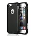 iPhone 6S Case,iPhone 6 Case,ULAK iPhone 6 / 6S (4.7-Inch) Case Shock Absorbing Hybrid Best Impact Rugged Slim Cover Shell w/ Plastic Outer And Rubber Silicone Inner(Black)
