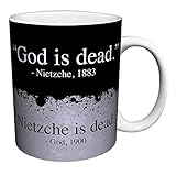 Friedrich Nietzsche God is Dead Novelty Philosophical Ceramic Gift Coffee (Tea, Cocoa) 11 Oz. Mug