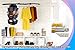 FHL Hanging Carousel Closet Shoe Organizer 3 Tier with 360° Swivel Hook for Easy Access (Dark Grey)